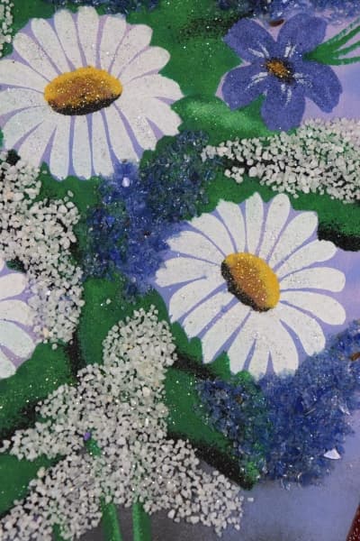 Картина из самоцветов "Поливые цветы"