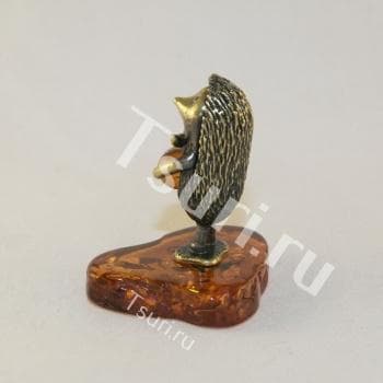 Подарок из янтаря Ёжик в тумане