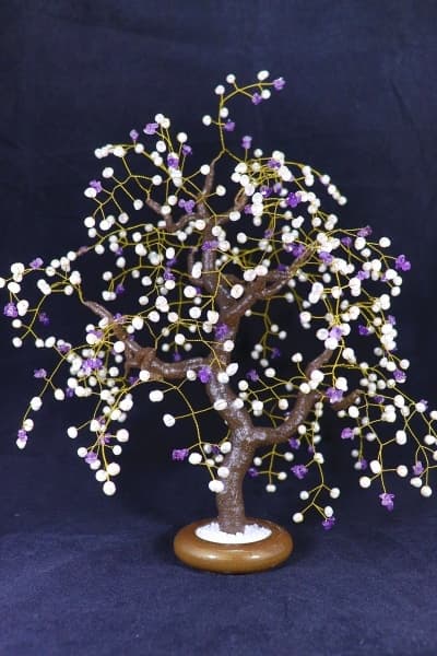 Дерево из жемчуга и аметиста