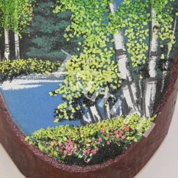 Подарок из камня Картина Берёзки