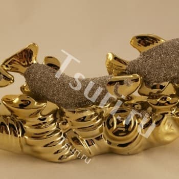 Подарок из фарфора Статуэтка Три золотых араваны