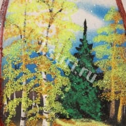 Картина из самоцветов Осенний Лес