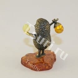 Подарок из янтаря Ёжик в тумане