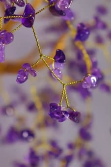 Подарок из аметиста дерево счастья