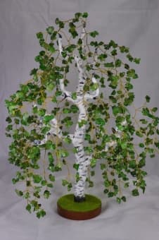 Берёзка из нефрита