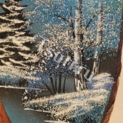 Подарок из камня Картина Зима