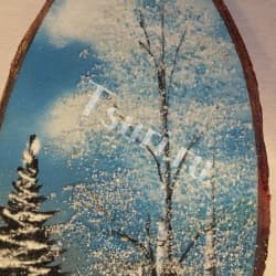 Сувенир из камня Картина Зима