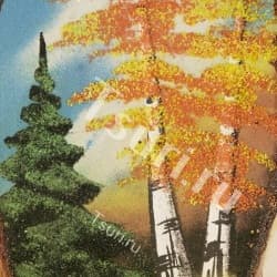 Подарок из камня Картина Осенний лес