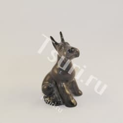 Статуэтка Щенок шнауцера из фарфора
