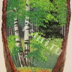 Подарок из камня Картина Летний лес