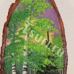 Сувенир из камня Картина Летний лес