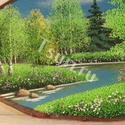 Сувенир из камня Картина Пейзаж Лето
